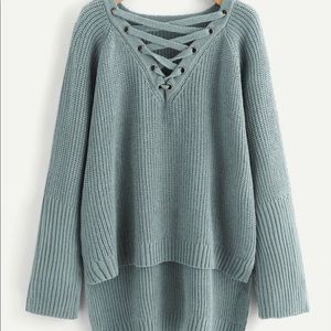Crisscross Hem Sweater
